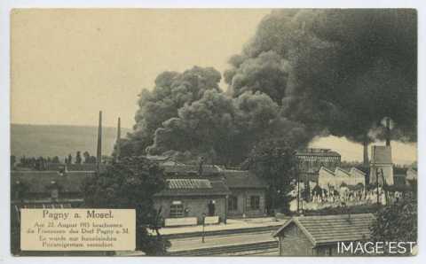 Incendie de l'usine Fabius Henrion (Pagny-sur-Moselle)
